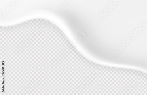 Liquid vector dripping ice cream texture. Glossy sugary flow drip, melting creamy surface.