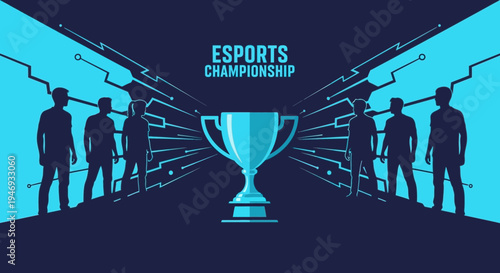Esports Championship Concept Representing Digital Competition And Team Spirit
