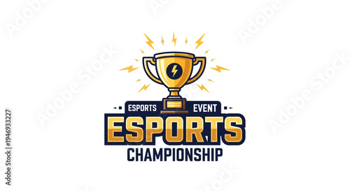 Esports Championship Logo Design Celebrating Competitive Gaming Tournaments And Events