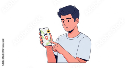 Man holding a smartphone device.