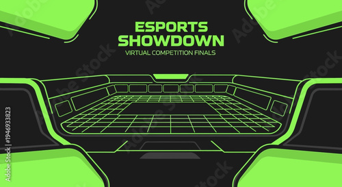 Esports Showdown: Futuristic Arena for Virtual Competition Finals