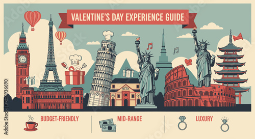 Valentines Day Travel Destinations Around World.