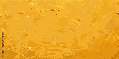 Abstract golden texture with brushstroke and grainy elements