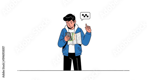 Man holding newspaper and smoking.