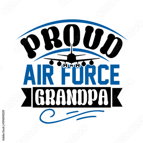 proud air force grandpa SVG