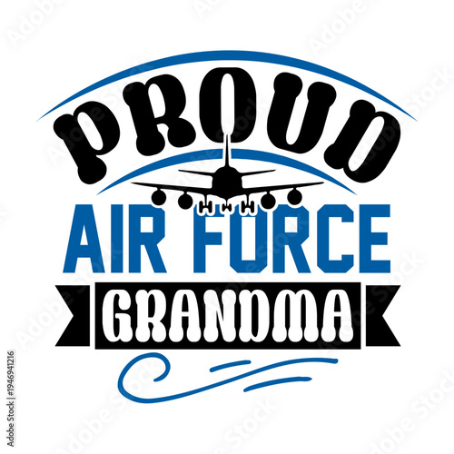 proud air force grandma SVG