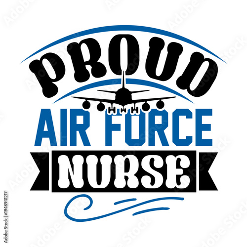 proud air force nurse SVG