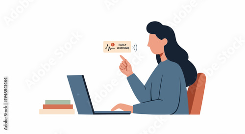 Woman using laptop and credit card.