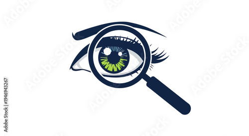 Observational Analysis Of A Green Eyed Icon Seen Through A Magnifying Glass