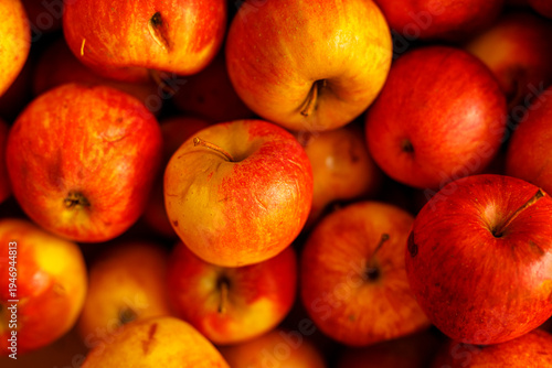 Close-up view of ripe, red ...