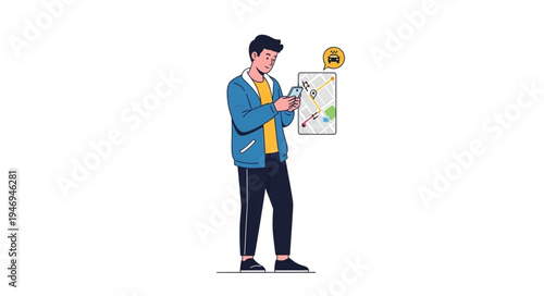 Man Holding Virtual Reality Headset.