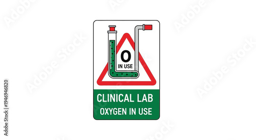 Oxygen Use Clinical Lab: Warning Sign For Medical Safety And Laboratory Protocol