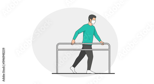 Person Wearing Mask with Support and Protection Against Unforeseen Challenges During Pandemic