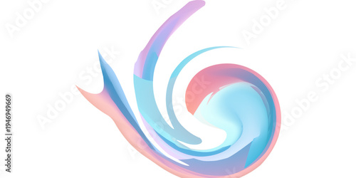 Abstract image of flowing fabric in pastel colors, resembling waves or clouds