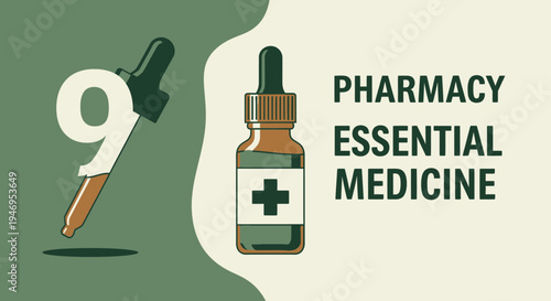 Pharmacy Essentials Illustrated Representing Healthcare and Pharmaceutical Solutions