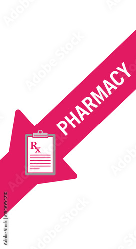 Pharmacy Prescription Path: Innovative Healthcare Direction and Medical Guidance Concept for