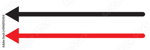 vector icon of a thin long arrow pointing to the right  .with white background EPS10