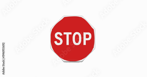 red stop sign