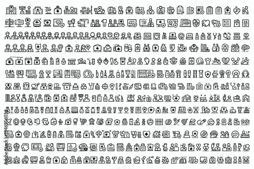 Ancient egyptian hieroglyphs depicting various symbols and scenes in linear arrangement