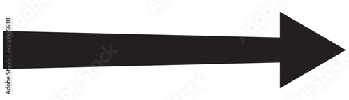 Long arrow.  arrow pointing right . large arrow pointing right. Bold thine long arrow. Vector illustration with white back ground  EPS 10