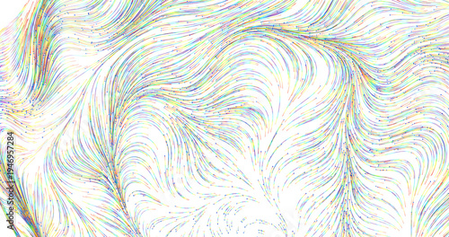Abstract design with flowin...