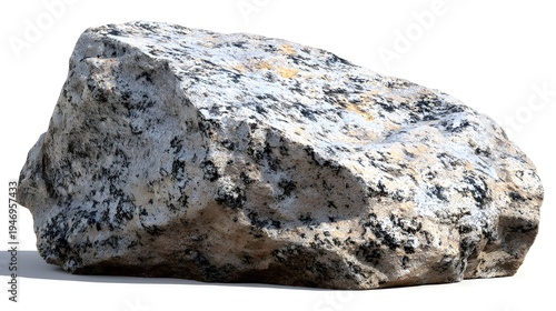 Close-up of a rough granite rock with speckled texture.