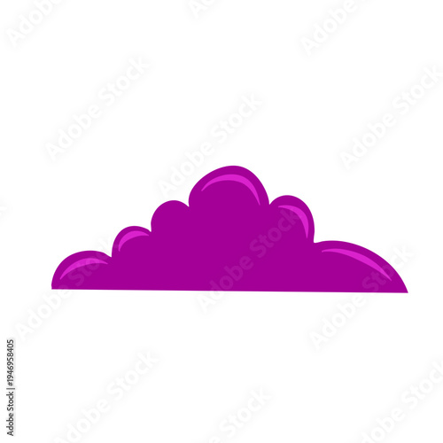 Violet cloud shape 