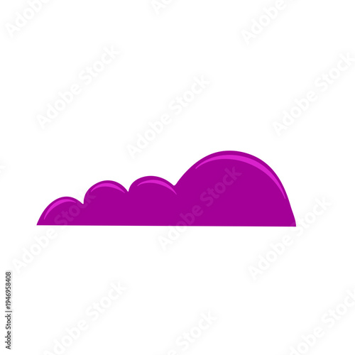 Violet cloud shape 