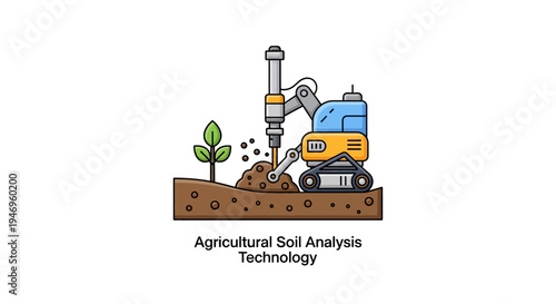 Agricultural Soil Analysis Technology Machine.