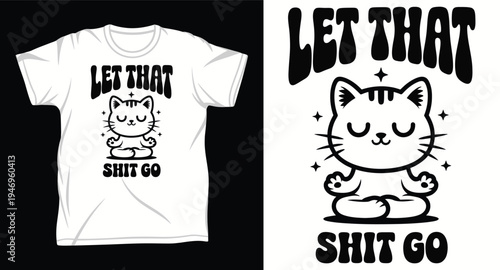 Cat Graphic vector art t-shirt design print