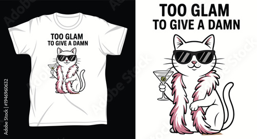 Cat Graphic vector art t-shirt design print