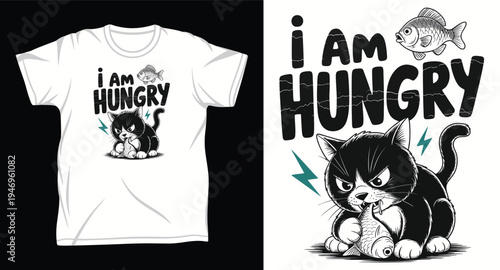 Cat Graphic vector art t-shirt design print