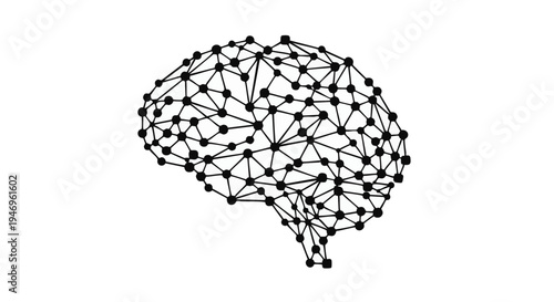 Brain, neural network, connectivity, intelligence, cognitive, vector illustration