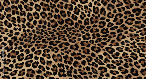 Fotografija Leopard print pattern vector background