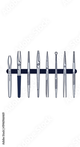 Precision Surgical Tools: A Comprehensive Display of Medical Instruments for Healthcare