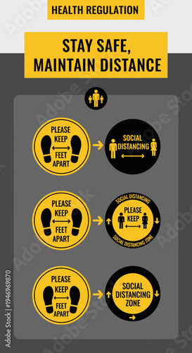 Promoting Safety Measures And Maintaining Social Distance During Health Regulations Awareness
