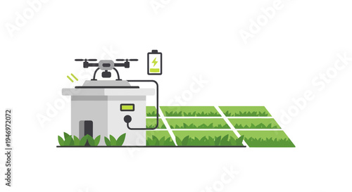 Drone Charging Station For Farm Automation.