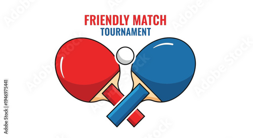 Friendly Ping Pong Tournament Illustration Demonstrating Teamwork, Fun, And Athletic Competition