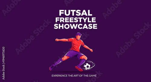 Futsal Freestyle Showcase: A Dynamic Visual Depiction Of Athletic Prowess And Soccer Skill