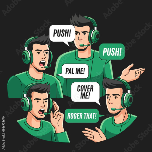 Gamers Communicating Strategy and Coordinating Action During Intense Online Gaming Sessions