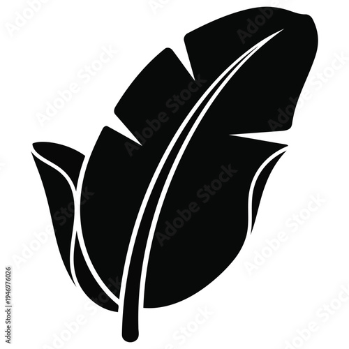 Banana Leaf Silhouette