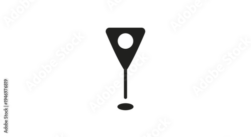 Black exclamation mark symbol icon.