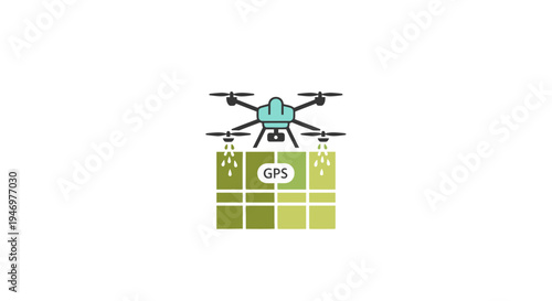 Drone with GPS navigation system.