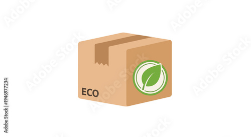 Eco friendly cardboard package box.