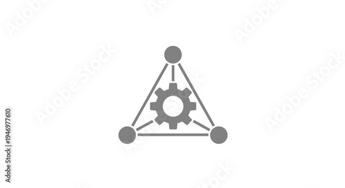 Gear and cog mechanical symbol.