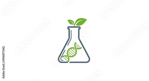 Genetic engineering laboratory glassware biotechnology.