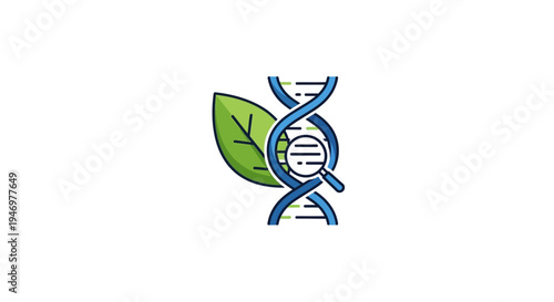 Genetic Engineering DNA Helix Symbol.