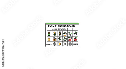 Farm Planning Board Game Pieces.