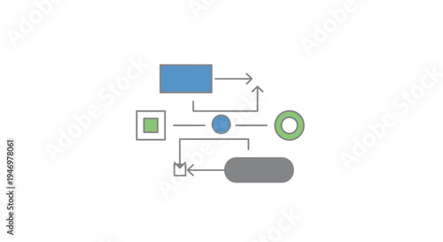 Flowchart diagram with blue circle.