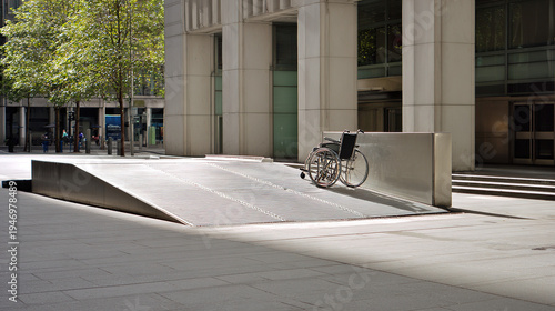 wheelchair. A wheelchair bathed in soft sunlight near a window, evoking a comforting healthcare ambiance. lifestyle magazines.
